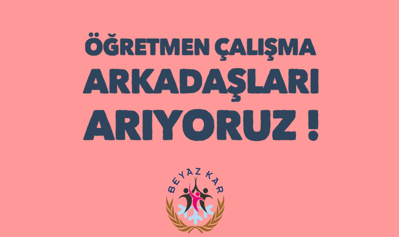 ÇALIŞMA ARKADAŞLARI ARIYORUZ !